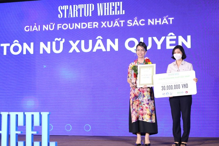 Giải nữ Founder xuất sắc nhất Startup Wheel 2021