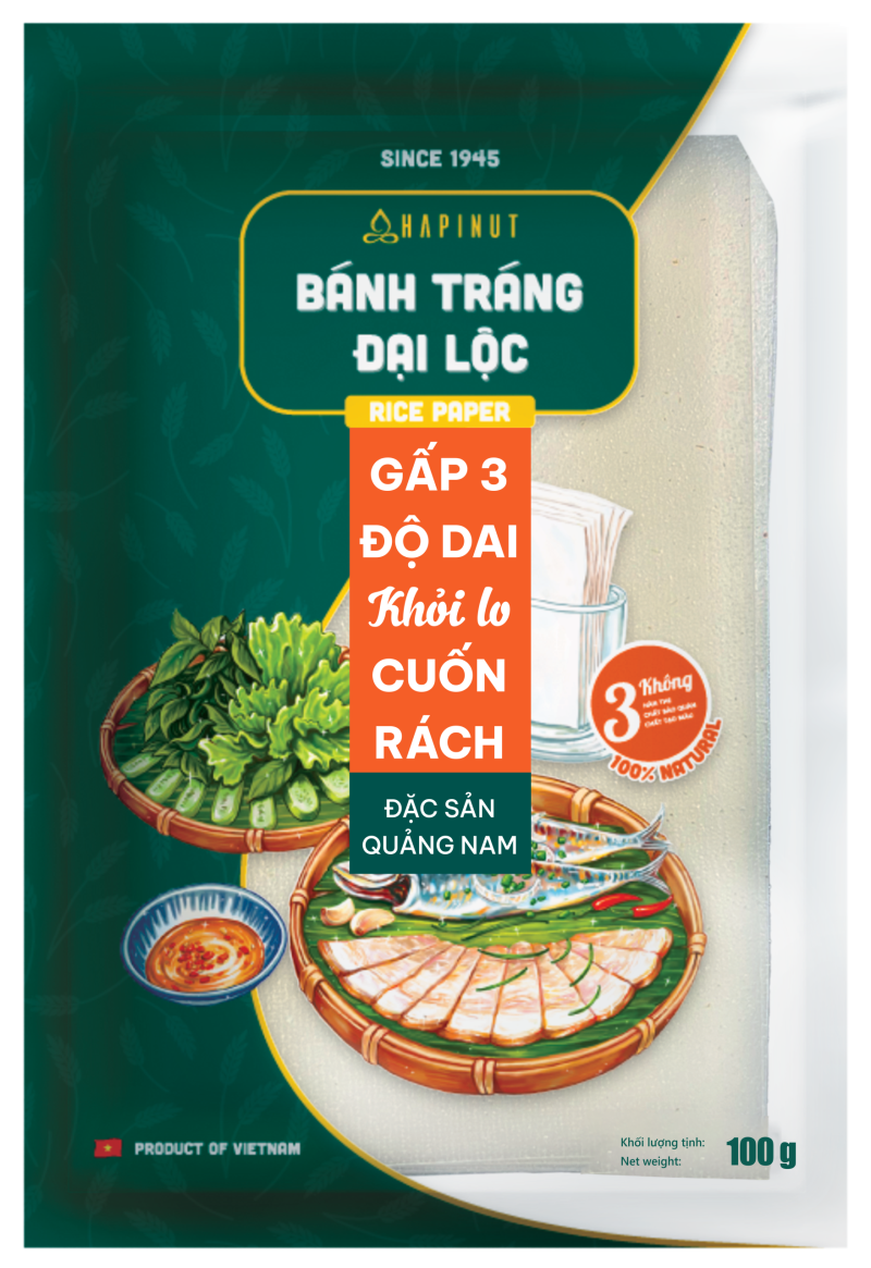 Bánh Tráng Đại Lộc HAPINUT 140g