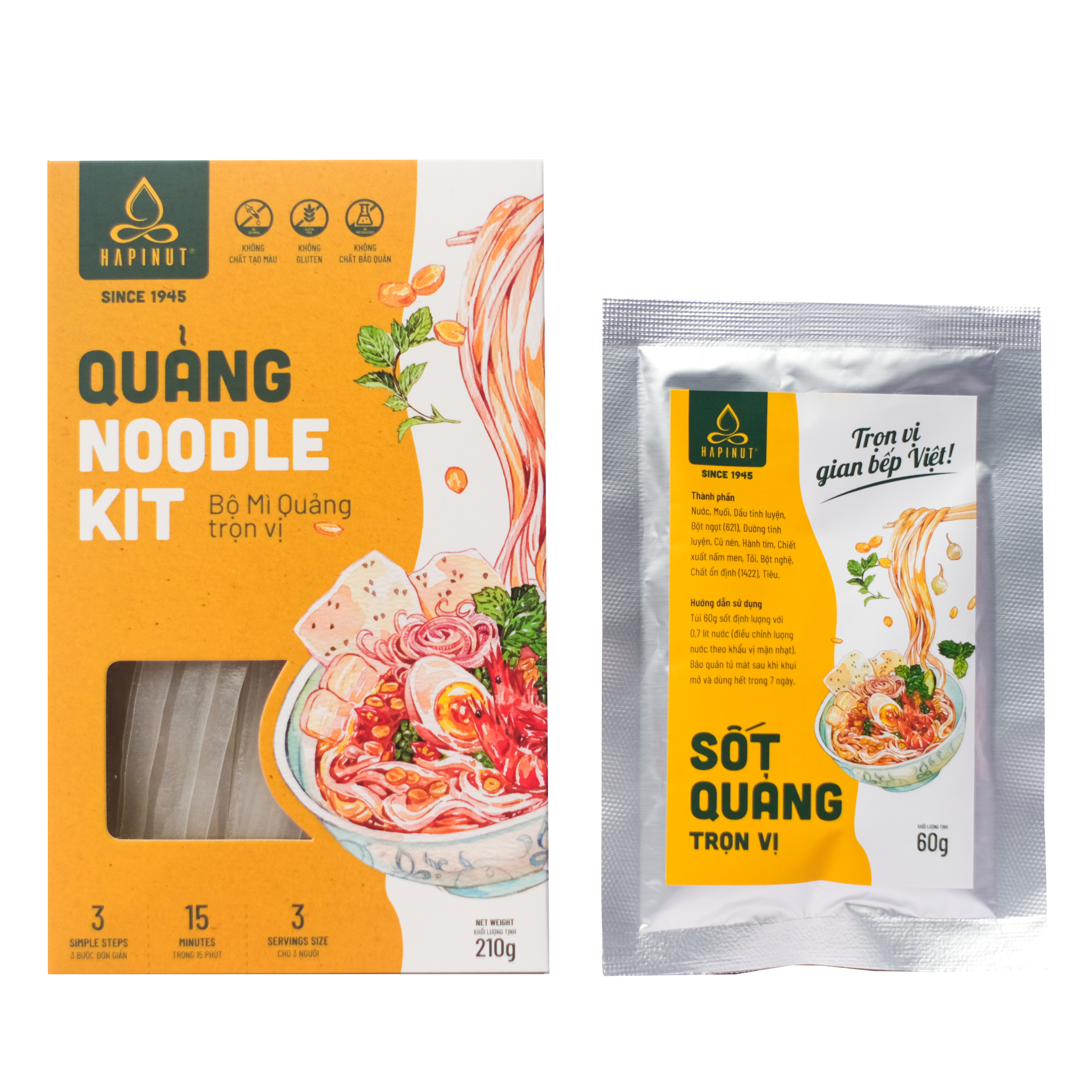 Bộ Mì Quảng trọn vị - Hapinut Noodle Kit - Ảnh 2