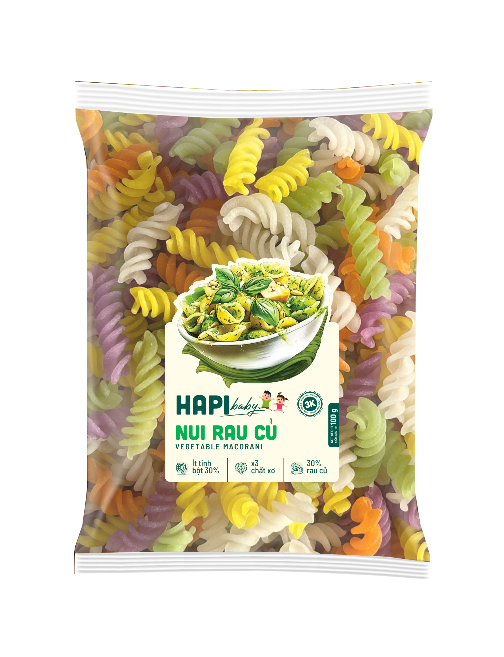 Nui rau củ xoắn HAPI BABY