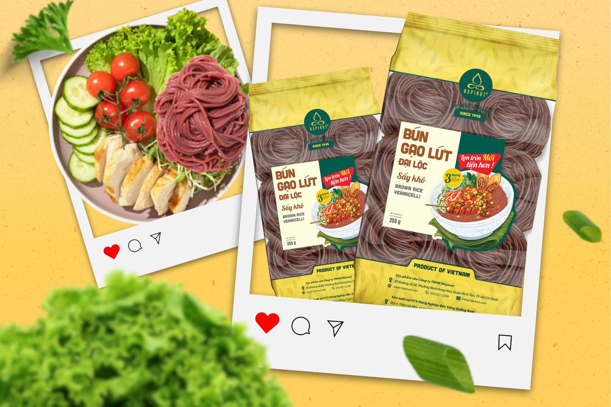 Bún gạo lứt Đại Lộc sấy khô 255G - Ảnh 2